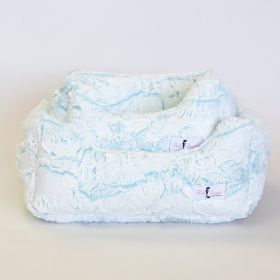 Whisper Dog Bed (Color: Aqua, size: SM)