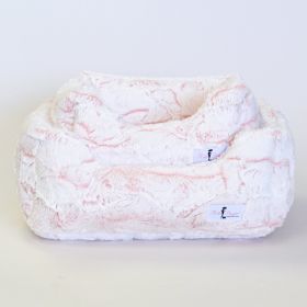 Whisper Dog Bed (Color: Peach, size: LG)