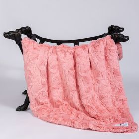 Cuddle Dog Blankets (Color: Peach, size: Throw)